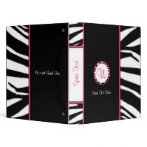 Zebra Print Binder