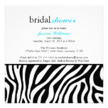 Zebra Print Bridal Shower Announcement