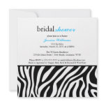 Zebra Print Bridal Shower Announcement