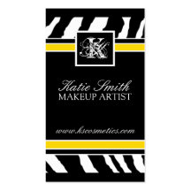 Zebra Print  Business Card