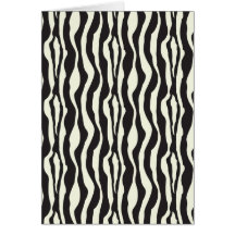 Zebra Print Card