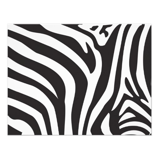 Zebra Print Custom Invite