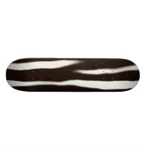 Zebra Print Custom Skate Board