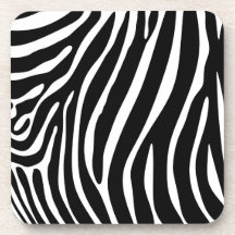 Zebra Print Drink Coaster
