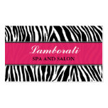 Zebra Print Elegant Modern Fashion Classy Business Card Template