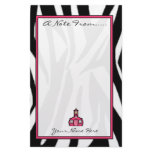 Zebra Print Fashion Teacher Stationery