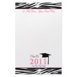 Zebra Print Graduation Stationery Class of 2011
