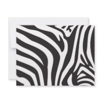 Zebra Print Custom Invite