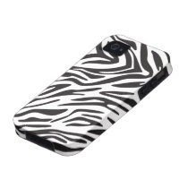 Zebra Print iPhone 4 casemate cases