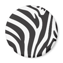 Zebra Print Refrigerator Magnet