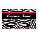 Zebra Print Modern Elegant Stylish Classy Business Card