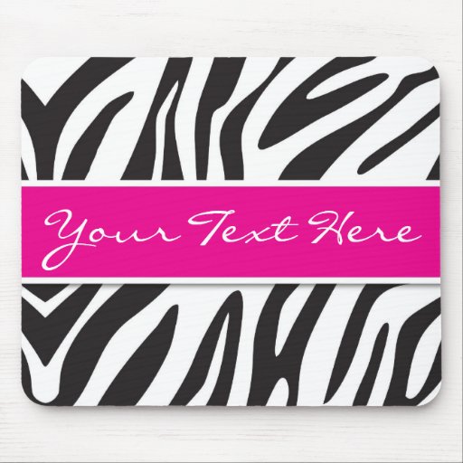 Zebra Print Mouse Pad