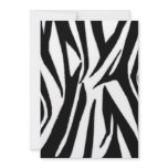 Zebra Print & Pink Baby Girl Announcement