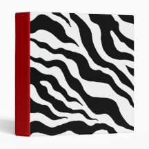 Zebra Print Scrapbook Binder