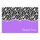 Zebra Print Thank You Cards