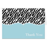Zebra Print Thank You Cards