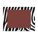 zebra print with red centre