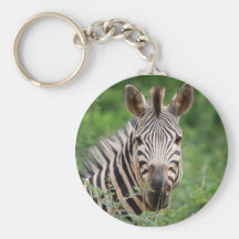 Zebra profile key chain