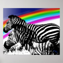 Zebra 's dream of rainbow skin