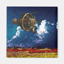 Zebra Space Patrol Magnets