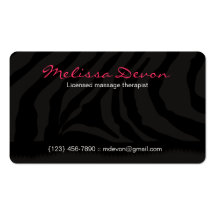 ZEBRA STRIPE BUSINESS CARDS