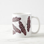 Zebra Stripe Butterflies mugs