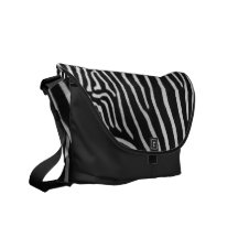 Zebra Stripe Pattern Messenger Bag