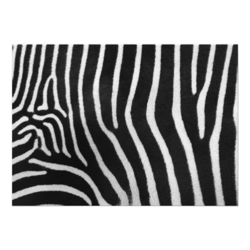 Zebra Striped Pattern Invitation