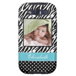 Zebra Stripes and Polka Dots Custom Photo Samsung Galaxy S3 Covers