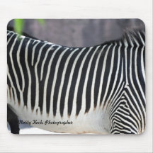 Zebra Stripes Mouse Pad
