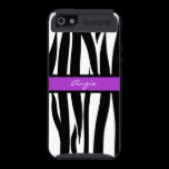 Zebra Stripes Pattern Personalized Name iPhone skinit case
