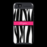 Zebra Stripes Pattern Personalized Name iPhone skinit case