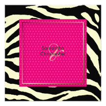 Zebra stripes/Wedding Invitations