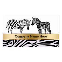 Zebra Wildlife Business Cards