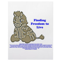 Zebra with Slogan Custom Letterhead