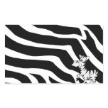 Zebra With Zebra Stripes Rectangular Stickers