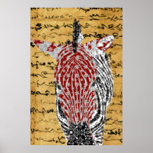 Zebra Zen Poster