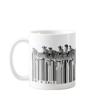 zebras barcode coffee mugs