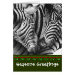 Zebras Chrismas Card