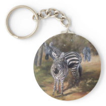 Zebras Keychain