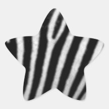 Zebras Star Sticker