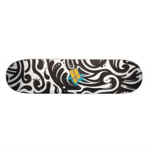 Zebraswirl Skateboard