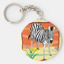 Zèbre africain porte-clefs