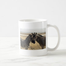 Zèbre de mère et jeune zèbre tasses