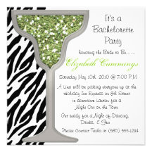 zèbre mignon chic génial d'invitation de partie de