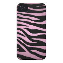 Zèbre rose de mod 3D Coques iPhone 4 Case-Mate
