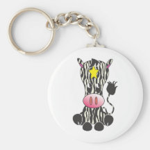 Zèbre se reposant porte-clefs