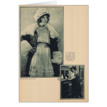 Zeena Keefe 1920 vintage portrait Greeting Card
