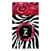 ZEES SEXY SAFARI: RACY RED BUSINESS CARD