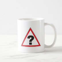 Zeichen sign Fragezeichen question mark Tee Haferl